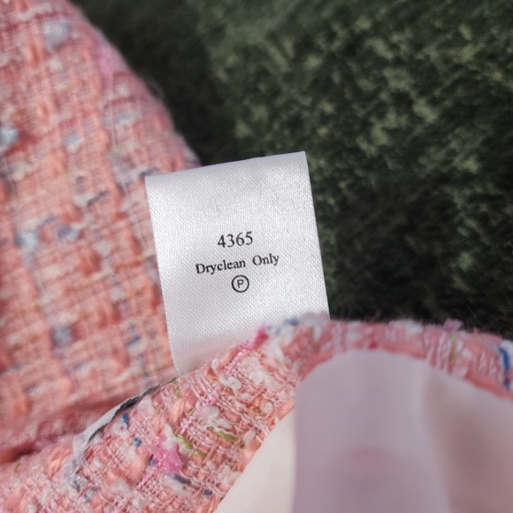 Vtg 80s PATCHINGTON Size 8 Petite‎ Pink Boucle Tweed Easter Church Dinner Jacket - Picture 14 of 14